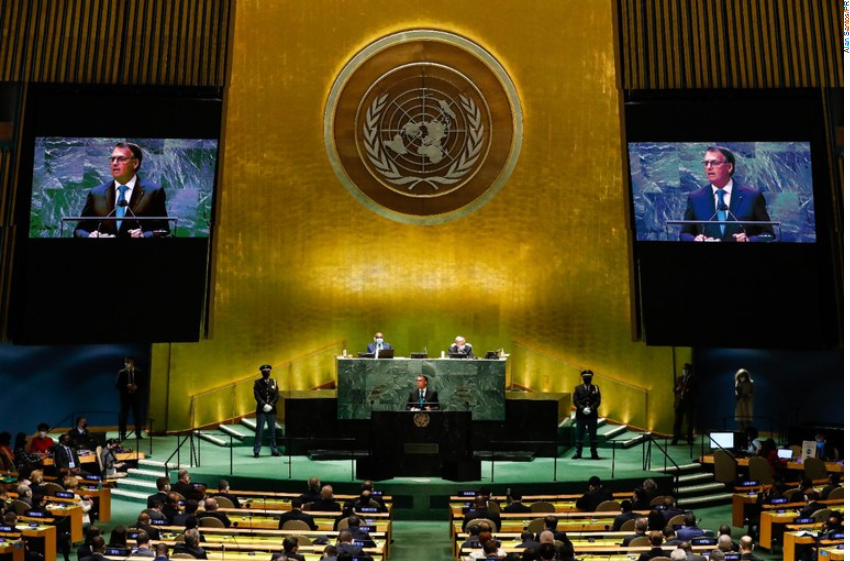 Presidente Jair Bolsonaro Discursa na Abertura da 76° Assembleia-Geral da ONU